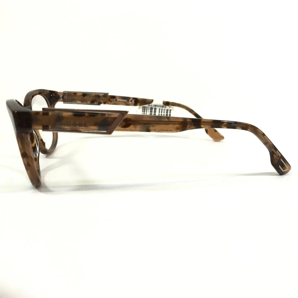 Diesel Eyeglasses Frames DL5112 Col.055 Brown Light Havana Tortoise 52-16-145
